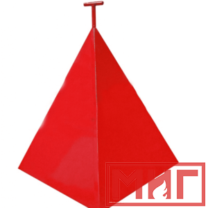 Фото 5 - Пожарная пирамида для пожарного гидранта 750x750x900 (Трехгранная).